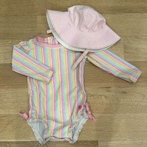 RUFFLE BUTTS - 2T with sun hat